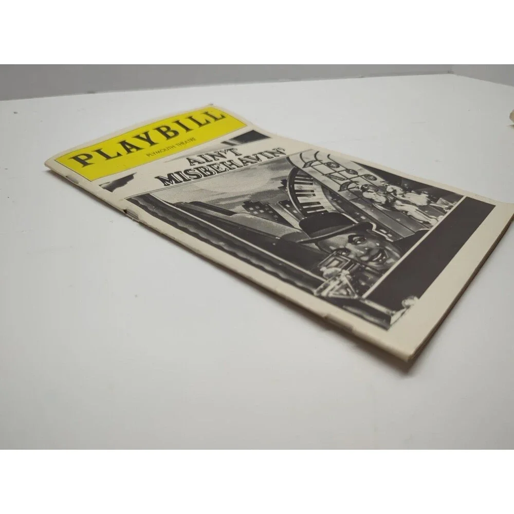 Vintage Plymouth Theater Playbill Ain't Misbehaving December 1980